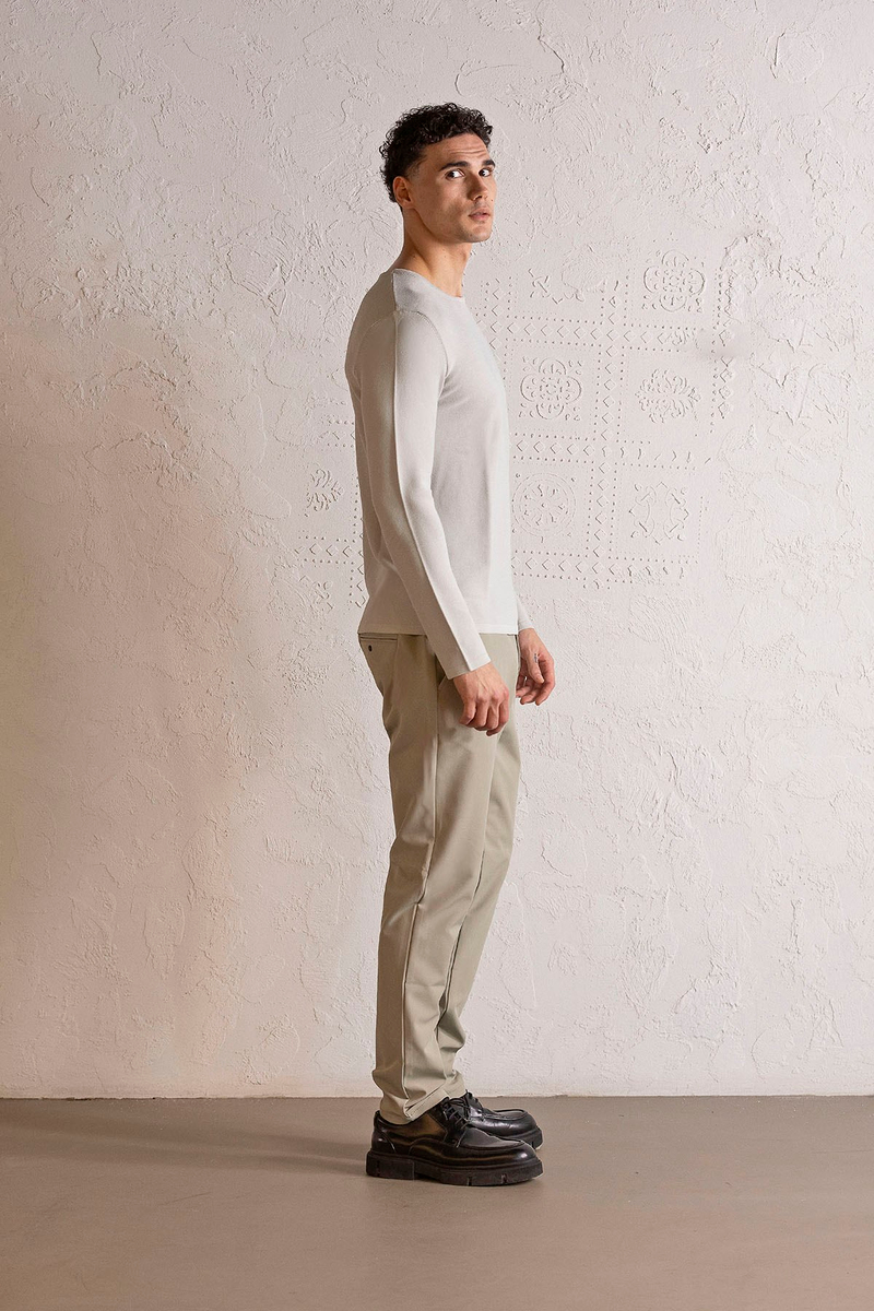 Bisiklet Yaka Slim Fit Erkek Kazak