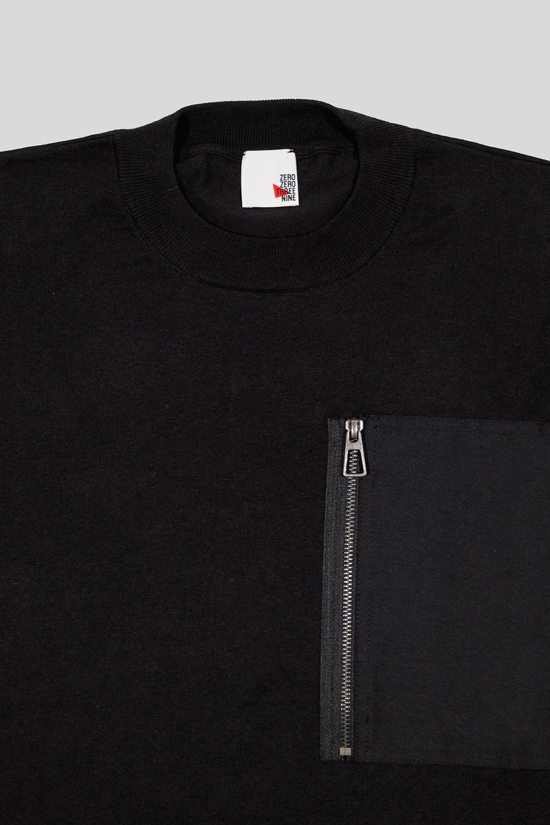 Bisiklet Yaka Slim Fit Fermuar ve Garni Detaylı Erkek Kazak