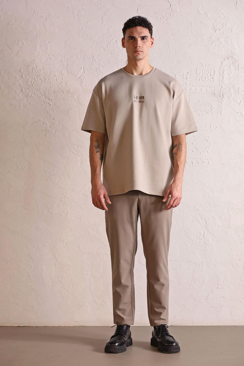 I AM ANOTHER Baskılı Oversize Erkek T-shirt