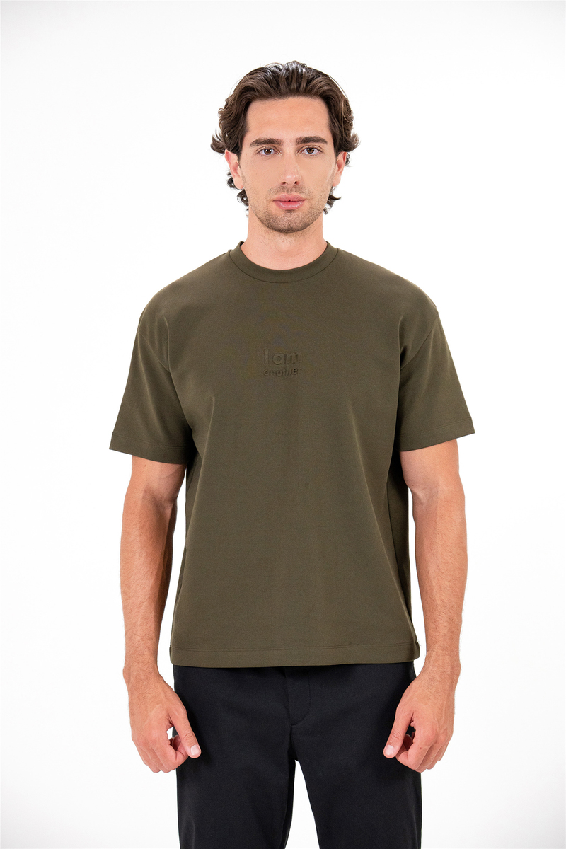 I AM ANOTHER Kabartma Baskılı Erkek T-shirt
