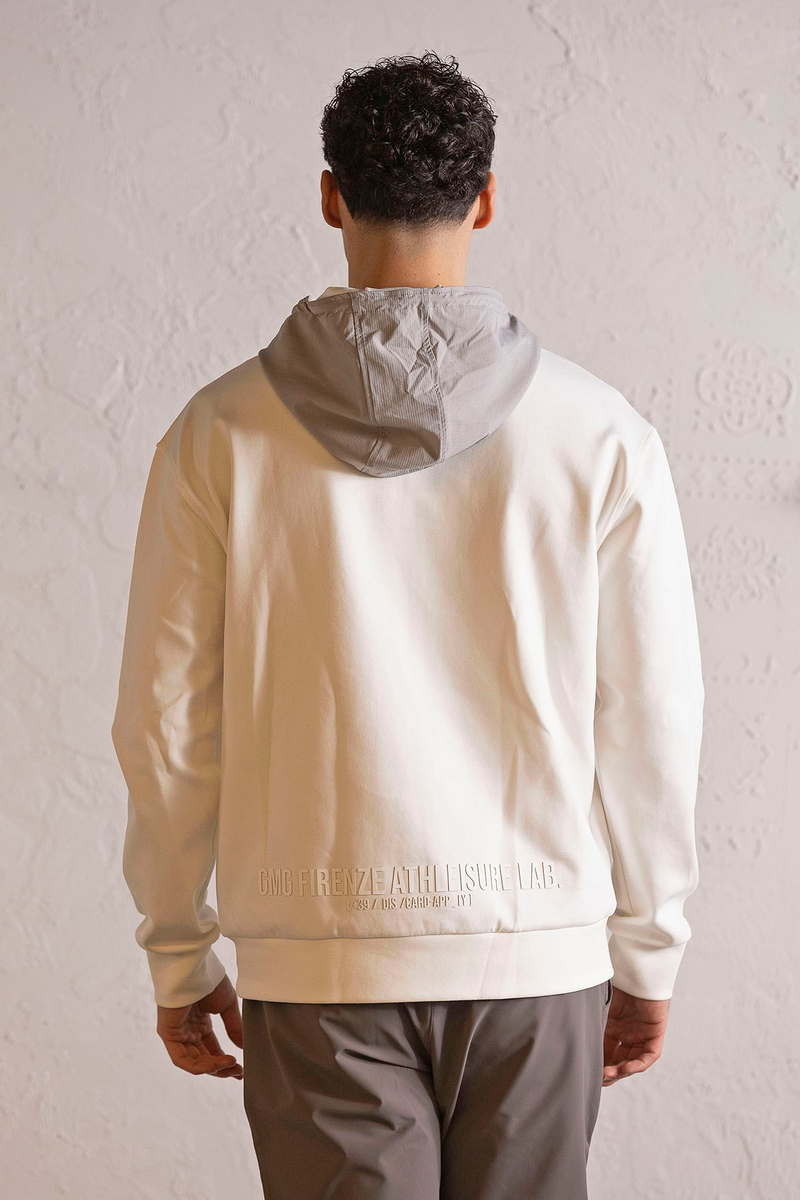 Kapüşonlu Fermuar ve Çıtçıt Detaylı Garnili Erkek Sweatshirt