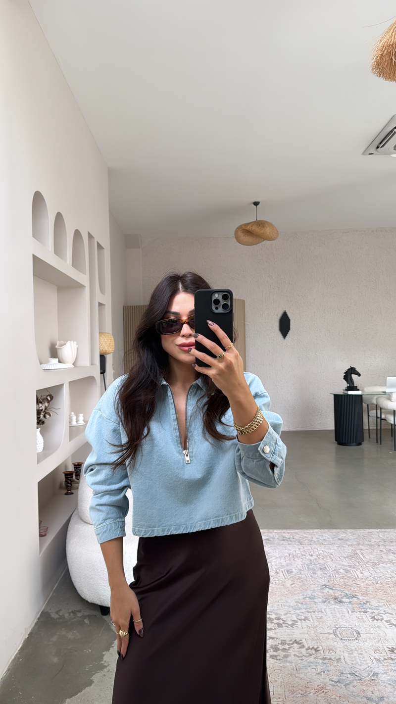 Açık Renk Jean Sweat