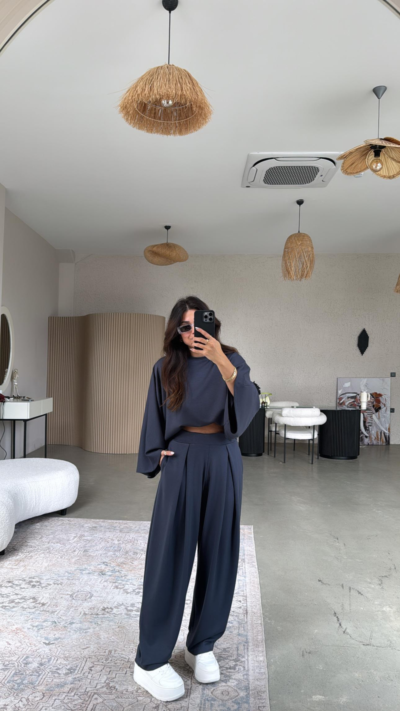 Antrasit Ön Pile Detaylı Oys Model Takım