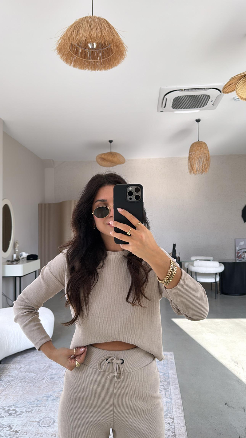 Bej Fitilli Takım