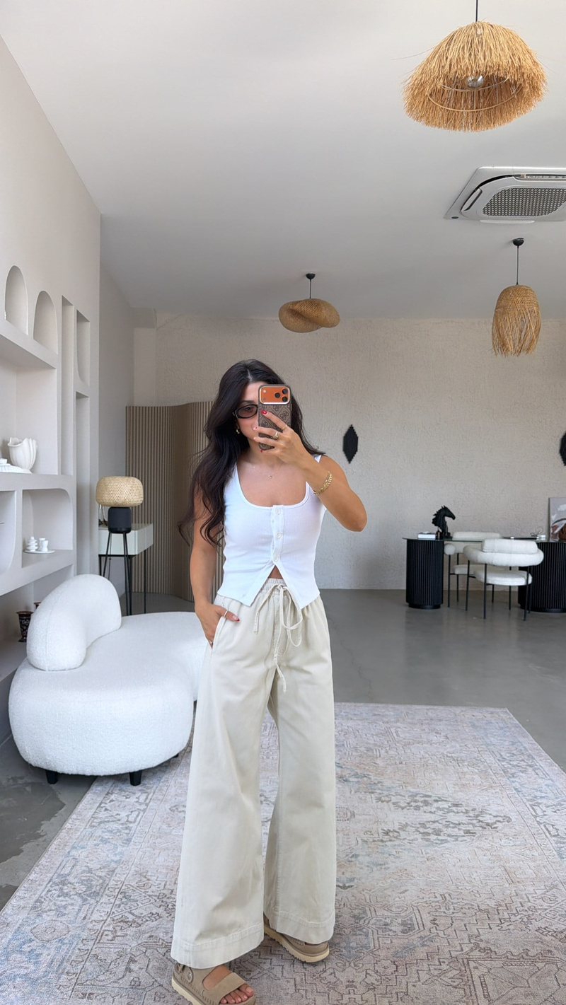 Bej Gabardin Cs Orijinal Pantolon