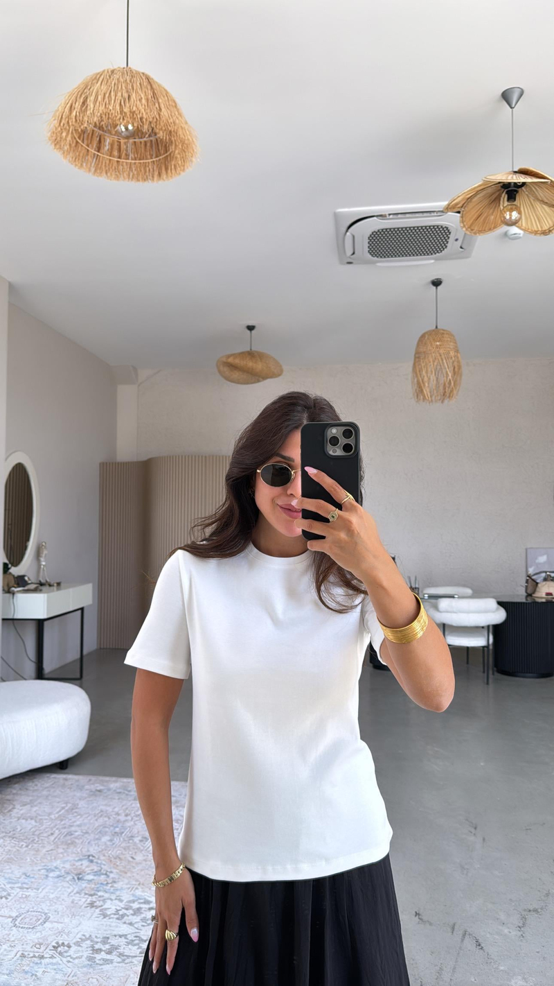 Beyaz Massi Tshirt