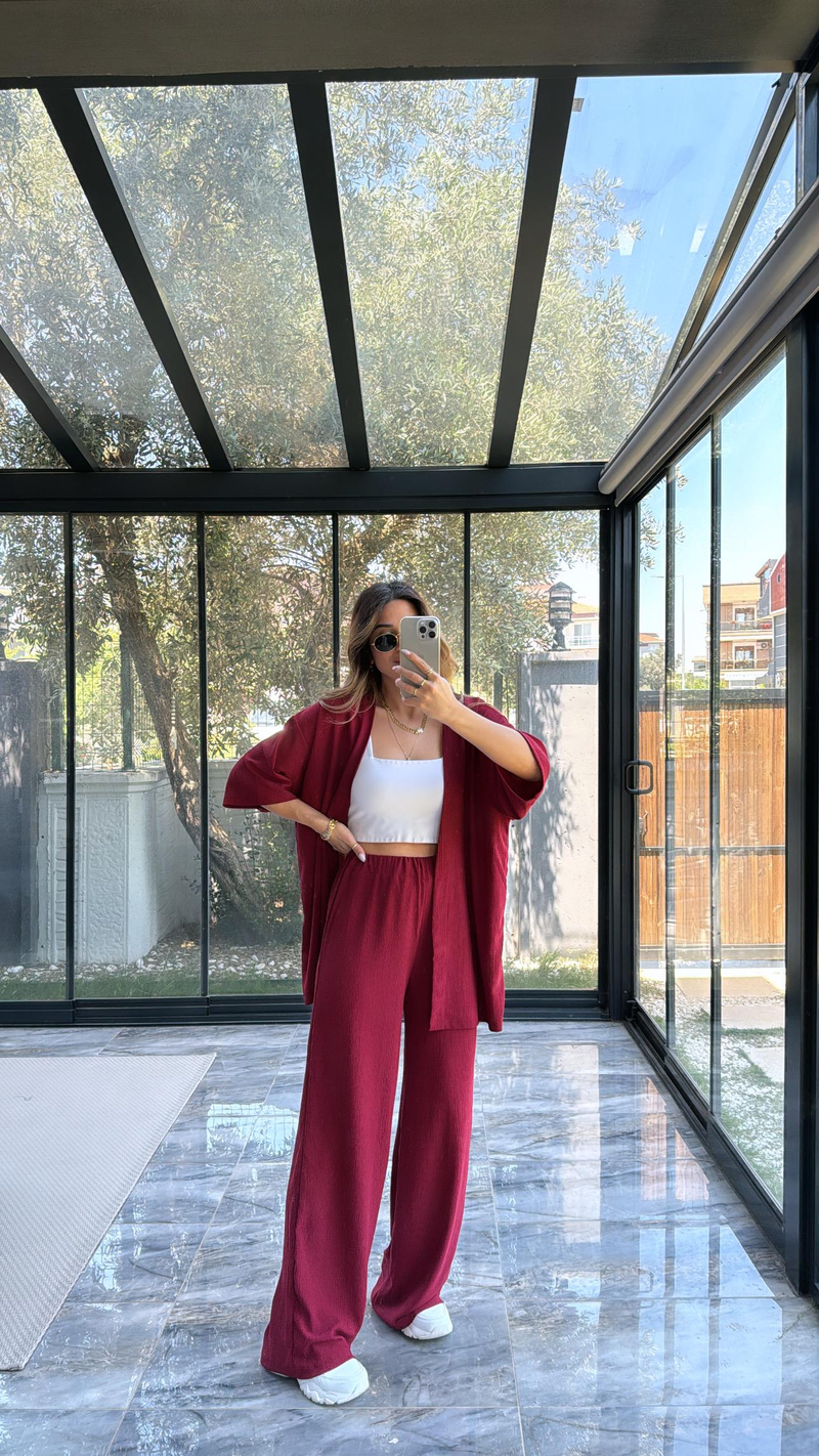 Bordo Ceketli Takım