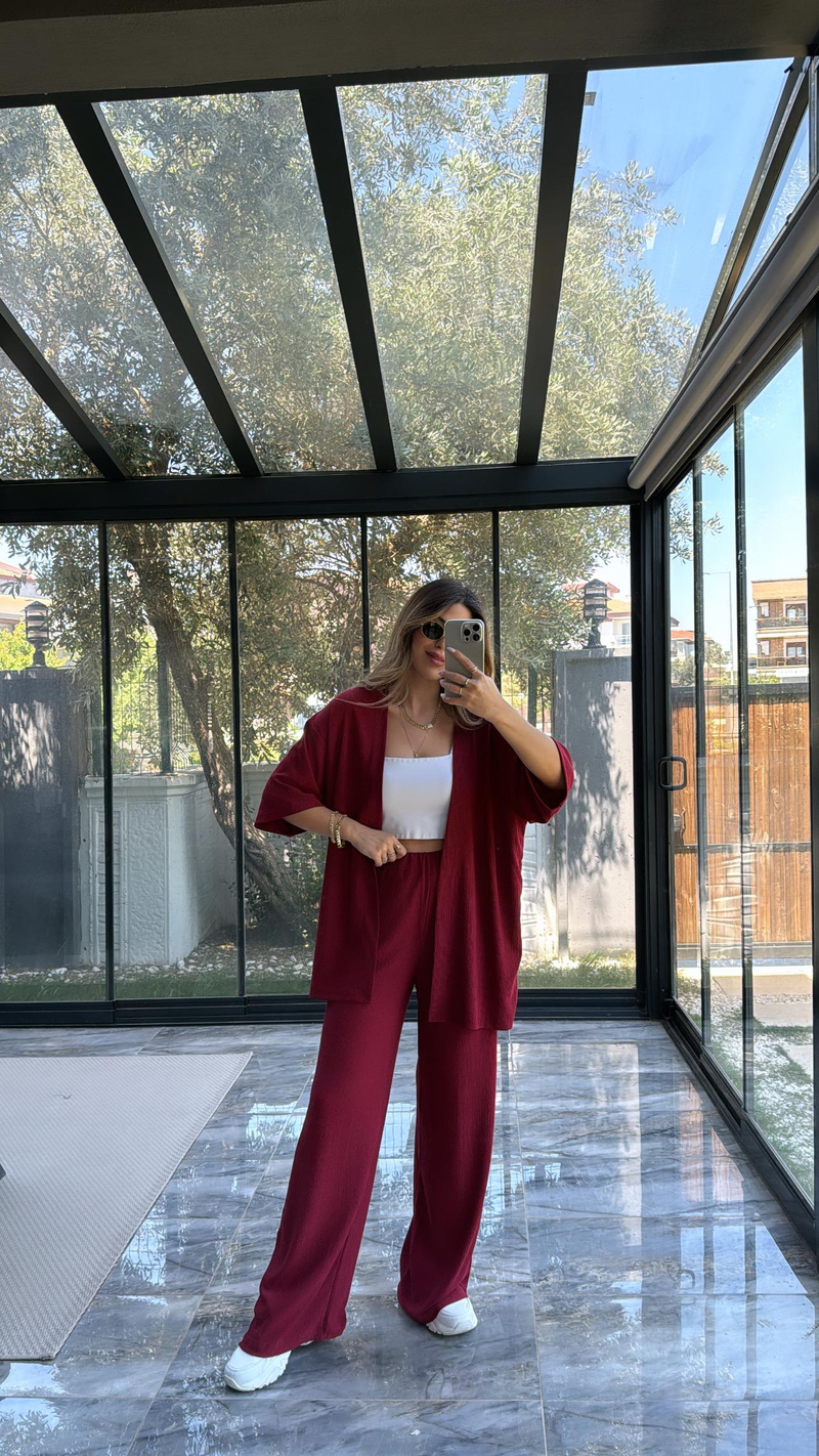Bordo Ceketli Takım