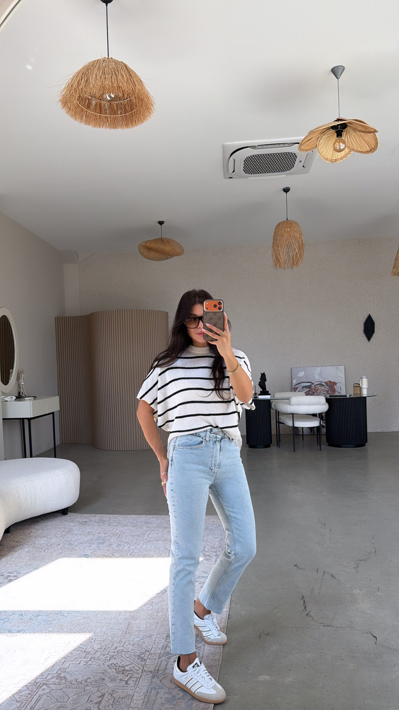 Buz Mavi Boyfit Jean