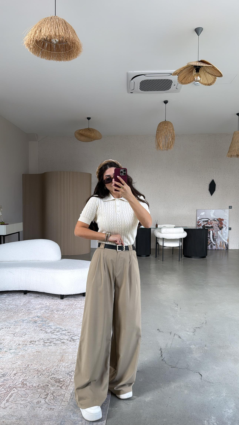 Camel B Nakış Premium Pantolon