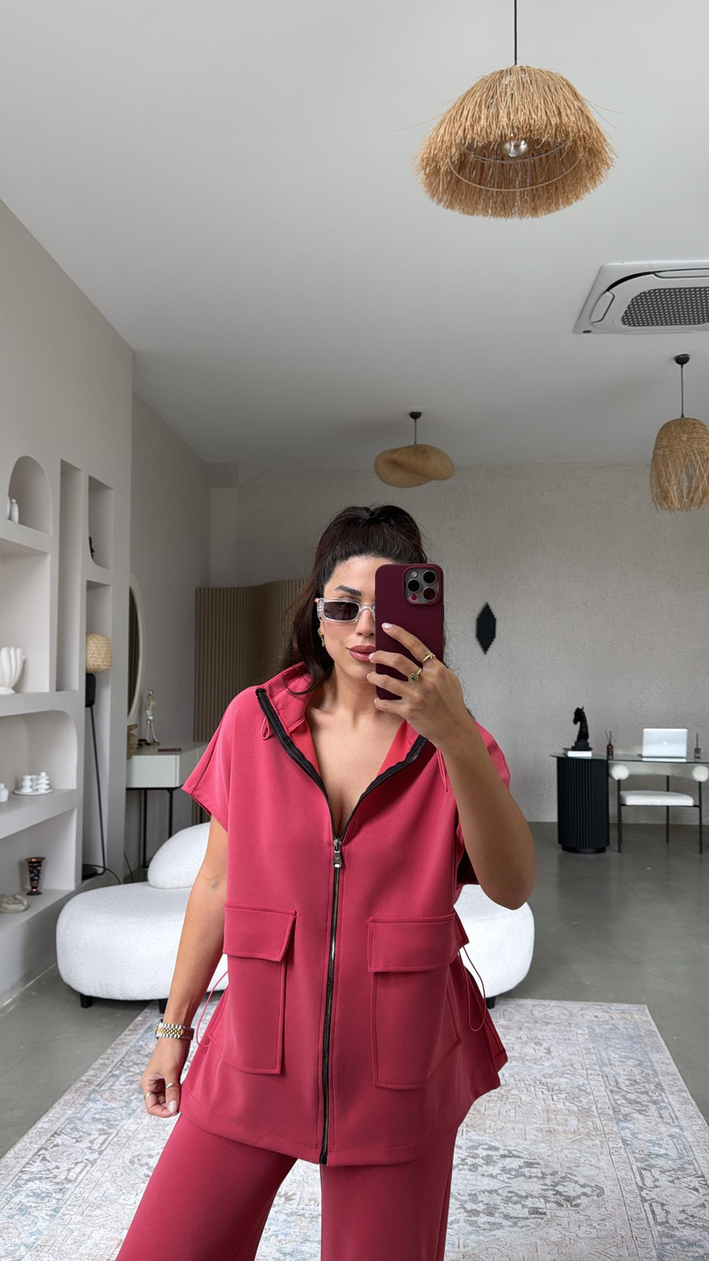 Coral Premium Yelekli Modal Takım