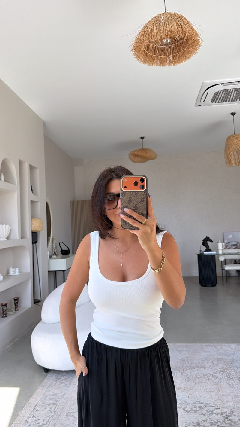 Ekru Globlu Bra Free Fitilli Pamuklu Dlv Atlet