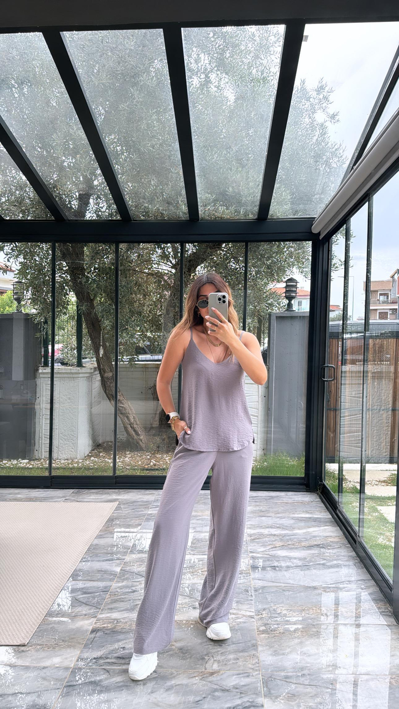 Gri Askılı Tiril Takım