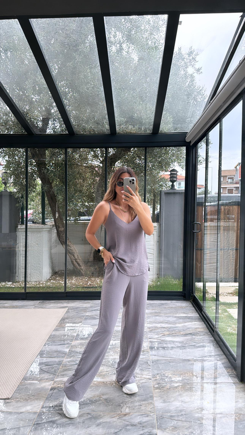 Gri Askılı Tiril Takım
