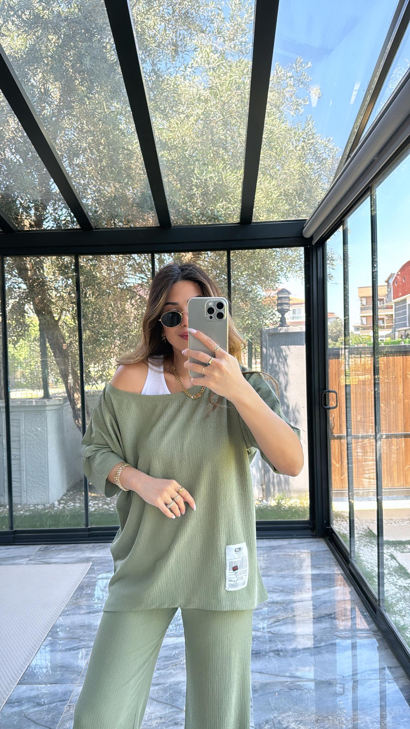 Haki Bürümcük Üçlü Takım