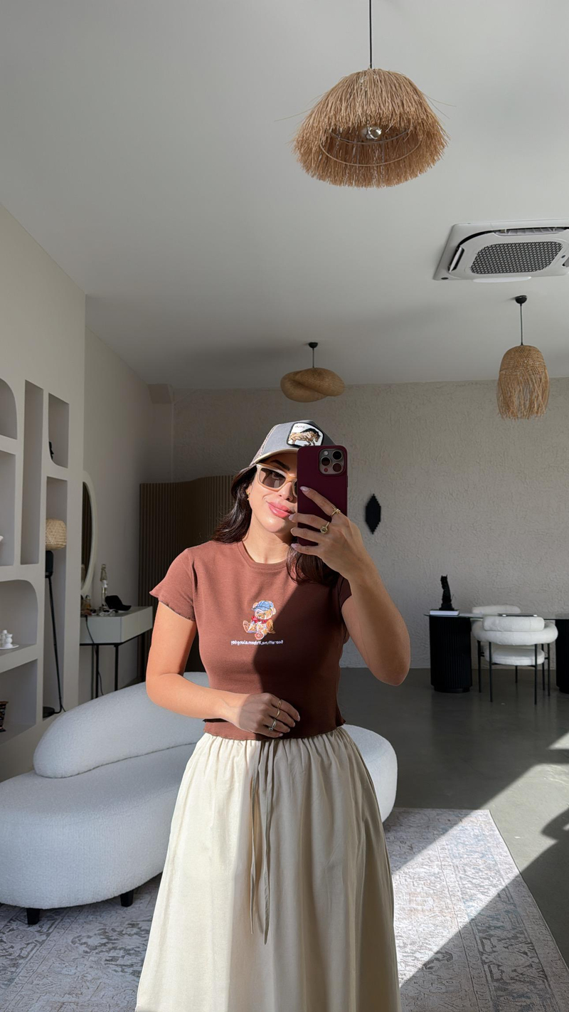 Kahverengi Ayıcıklı Tshirt