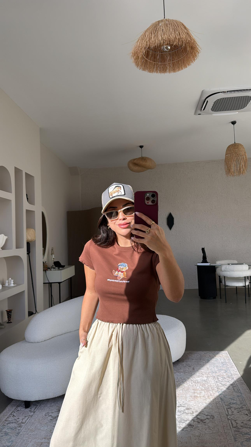 Kahverengi Ayıcıklı Tshirt