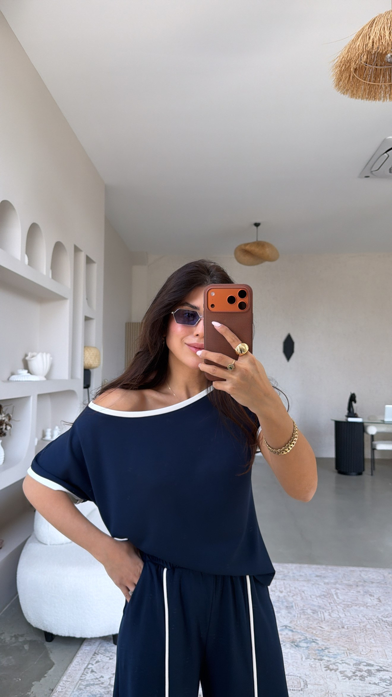 Lacivert Biyeli Modal Premium Takım