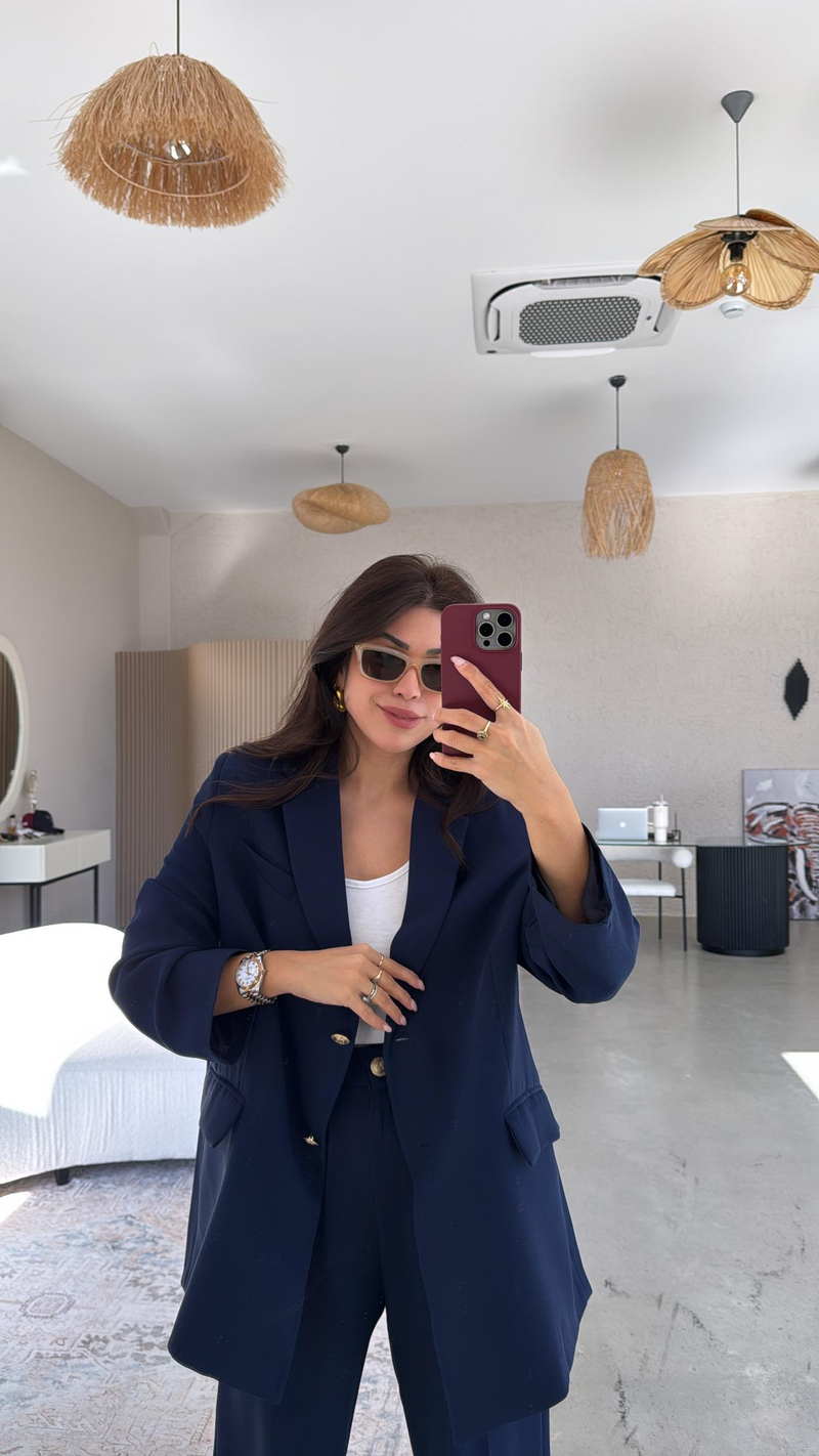 Lacivert Premium Ceket Pantolon Takım
