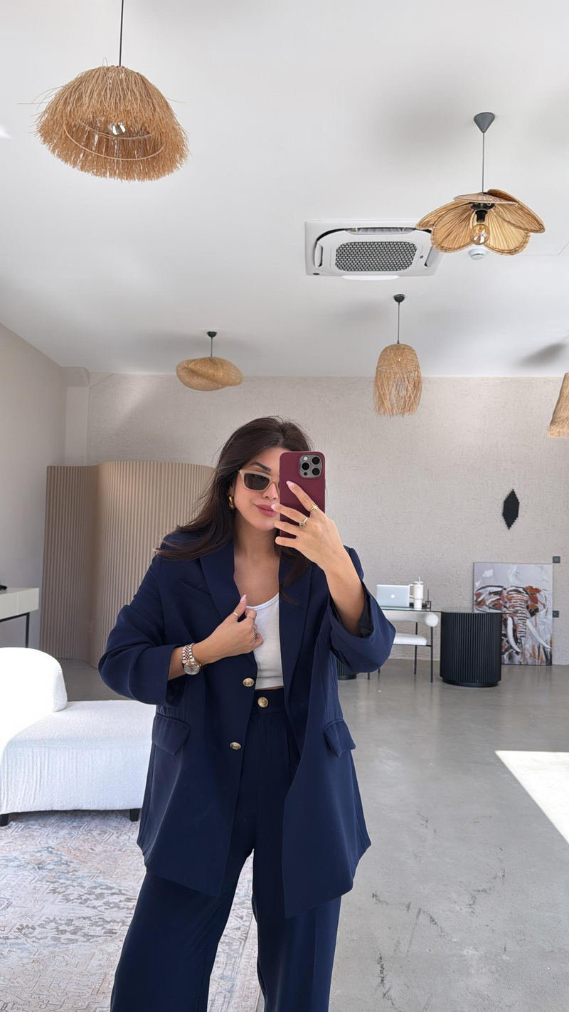 Lacivert Premium Ceket Pantolon Takım
