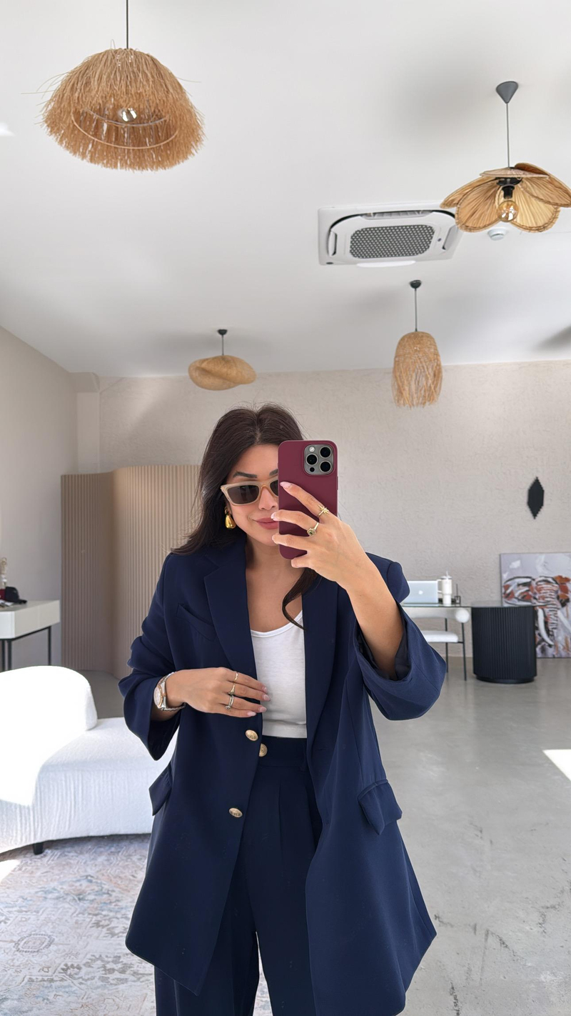 Lacivert Premium Ceket Pantolon Takım