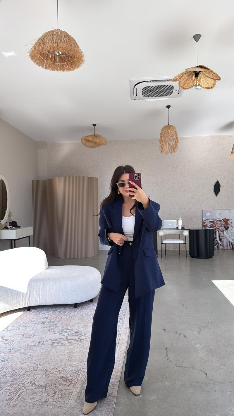 Lacivert Premium Ceket Pantolon Takım