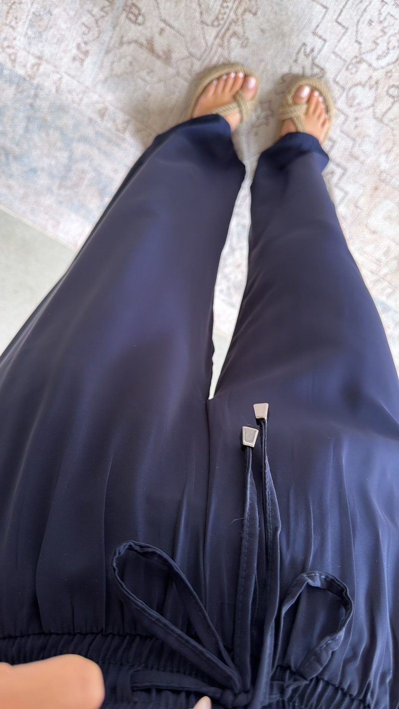 Lacivert Premium Tiril Kumaş Pantolon