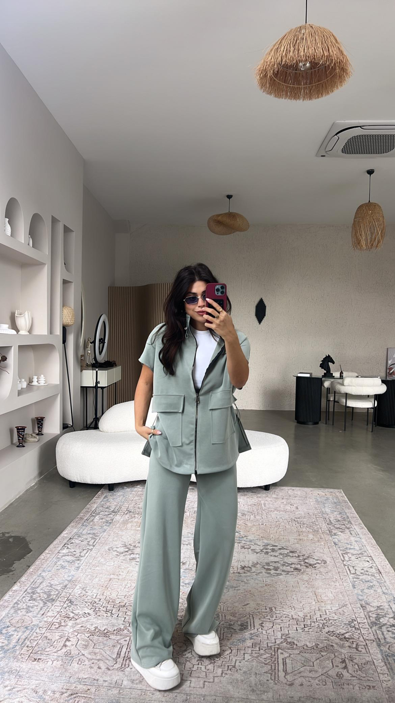 Mint Premium Yelekli Modal Takım