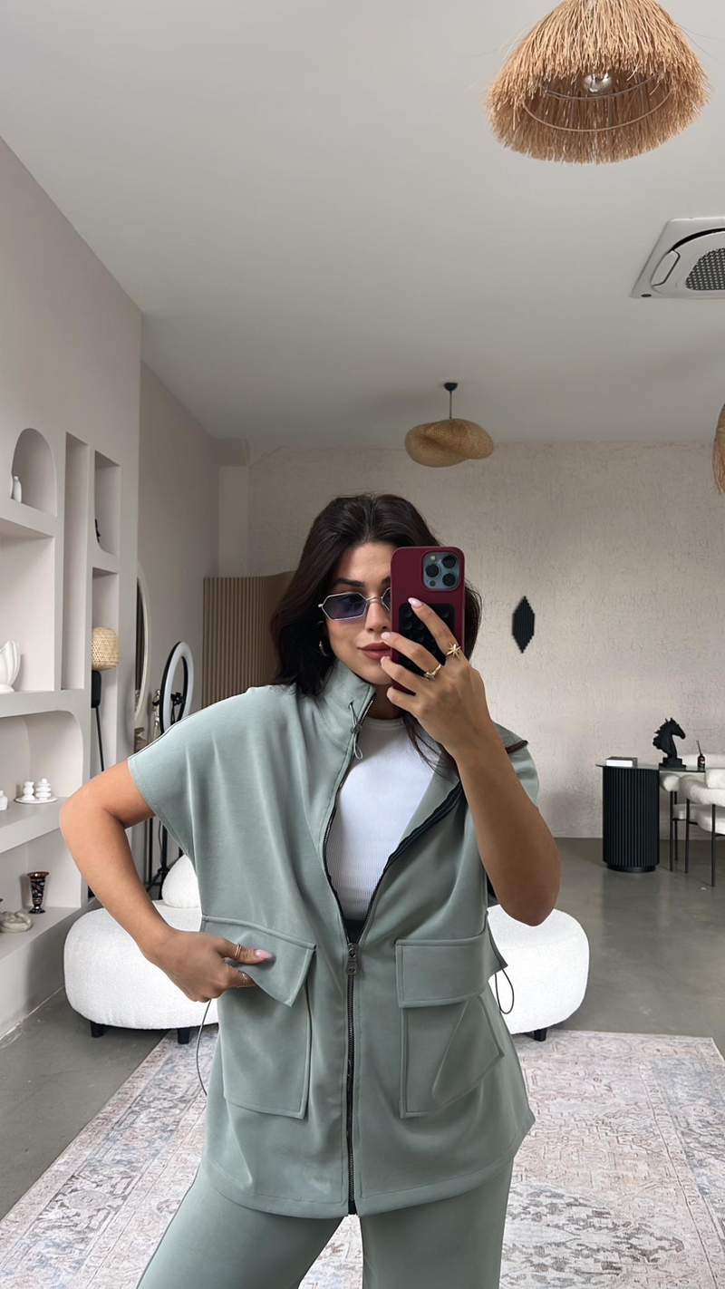 Mint Premium Yelekli Modal Takım