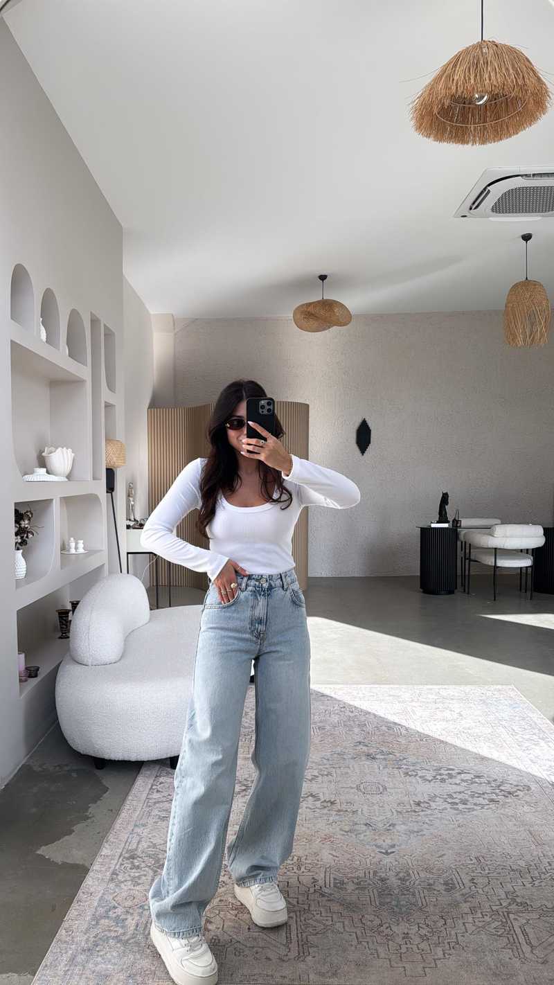 Orjinal ZR Açık Renk Balon Jean