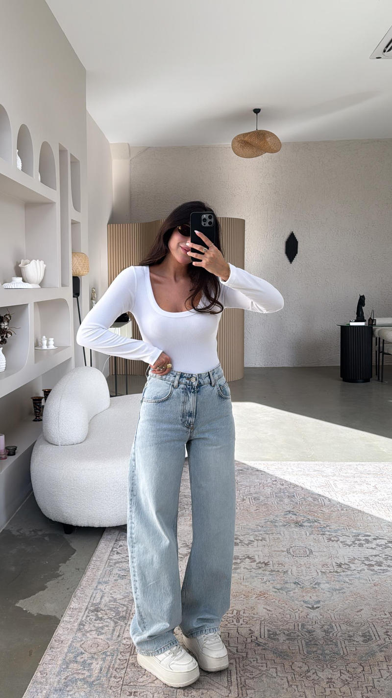 Orjinal ZR Açık Renk Balon Jean