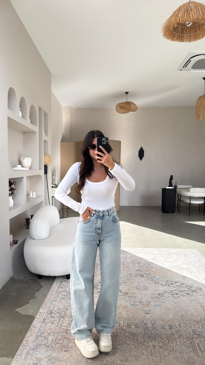 Orjinal ZR Açık Renk Balon Jean