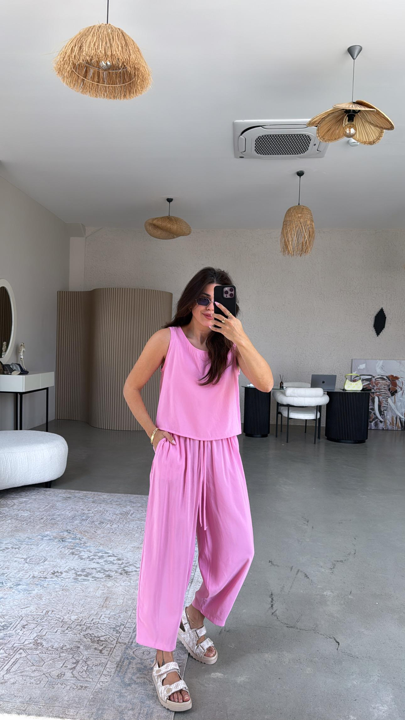 Pembe Tensel Cepli Takım