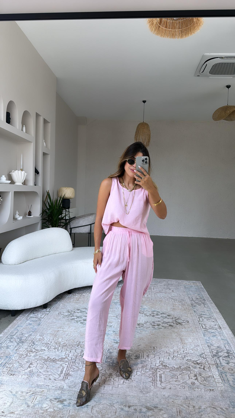 Pembe Tensel Takım