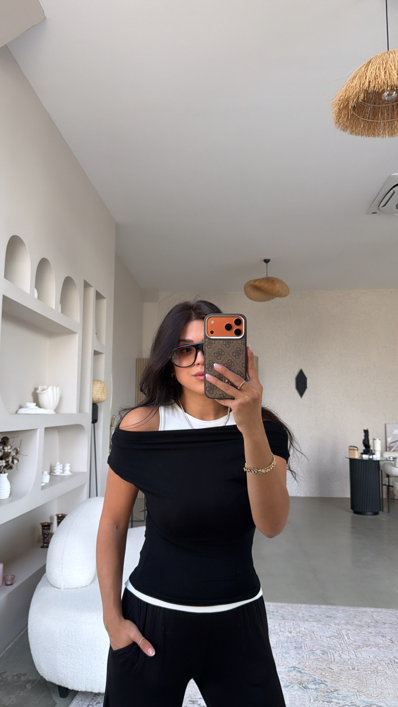 Siyah Atletli ZR Model Bluz