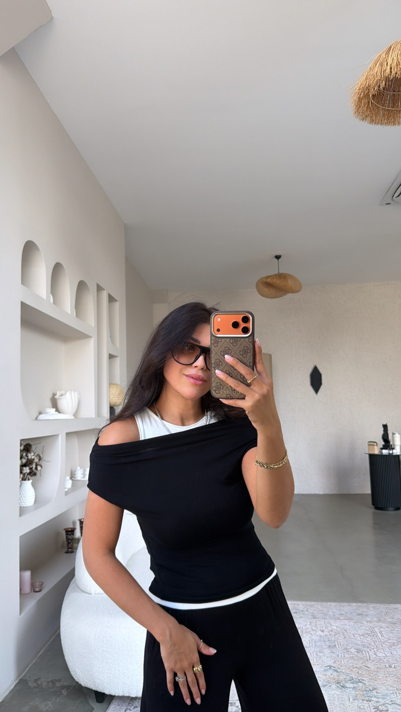 Siyah Atletli ZR Model Bluz