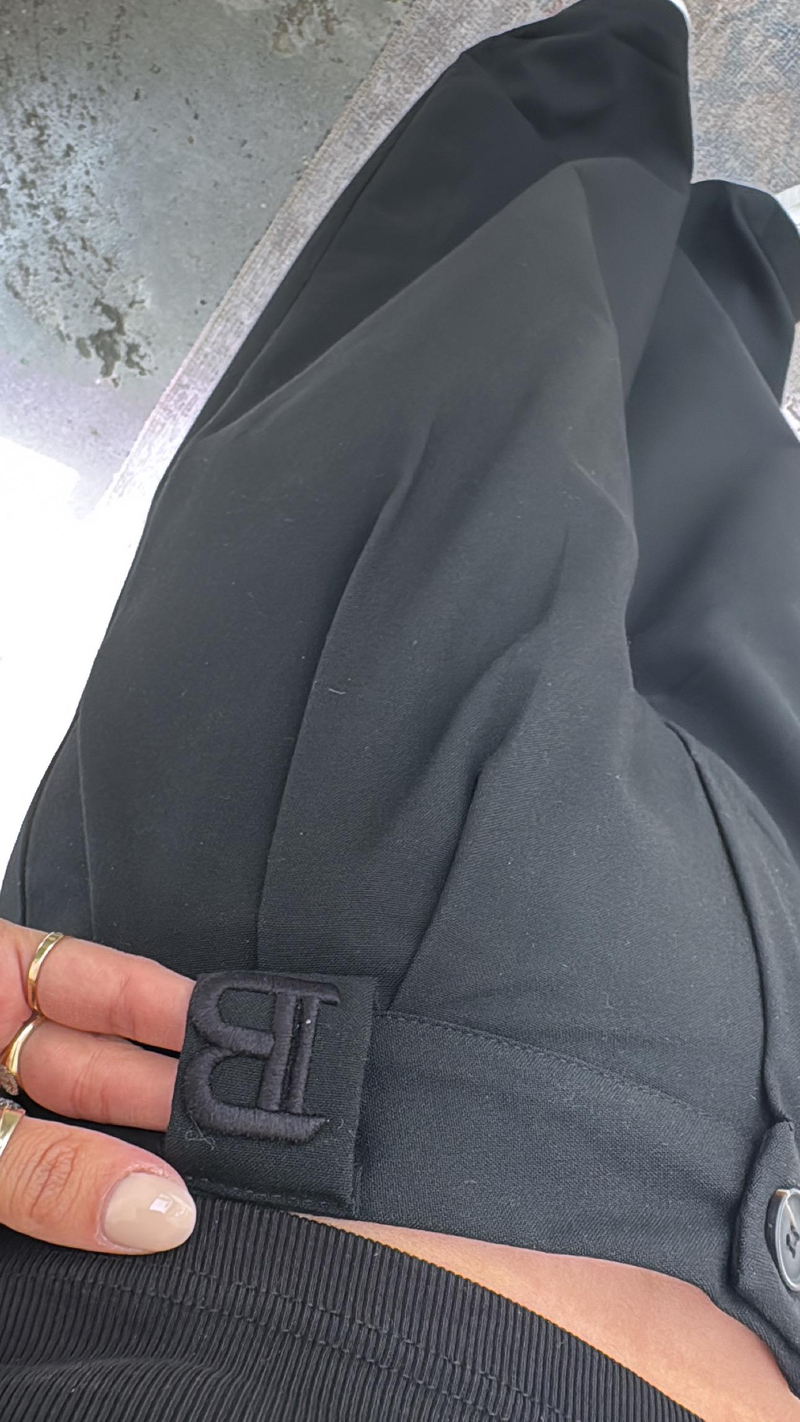 Siyah B Nakış Premium Pantolon