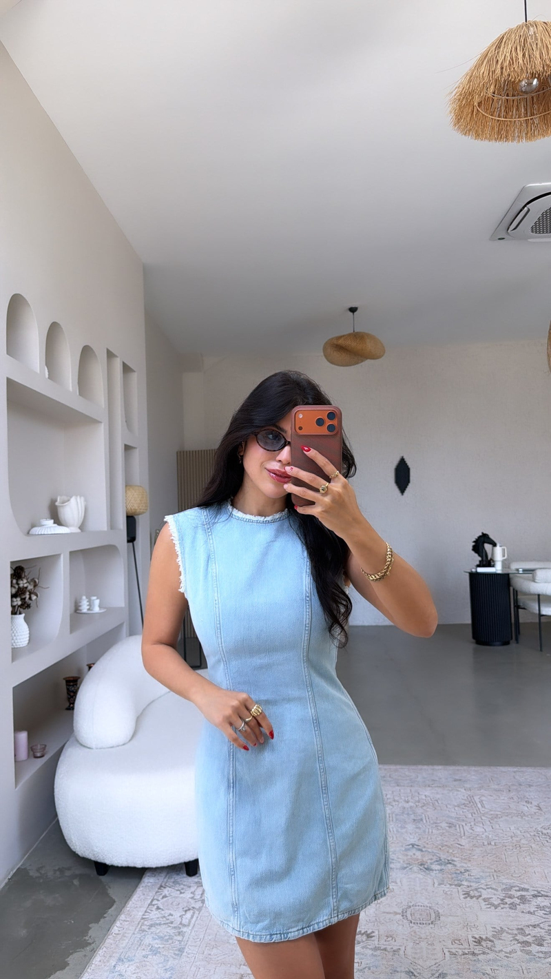 Yıkamalı Denim Cs Orijinal Elbise