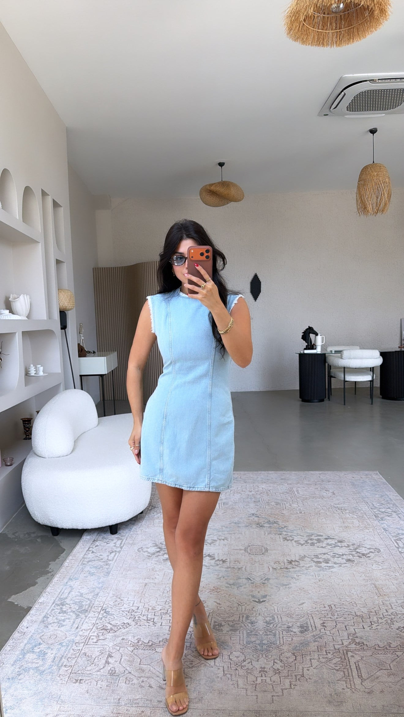 Yıkamalı Denim Cs Orijinal Elbise