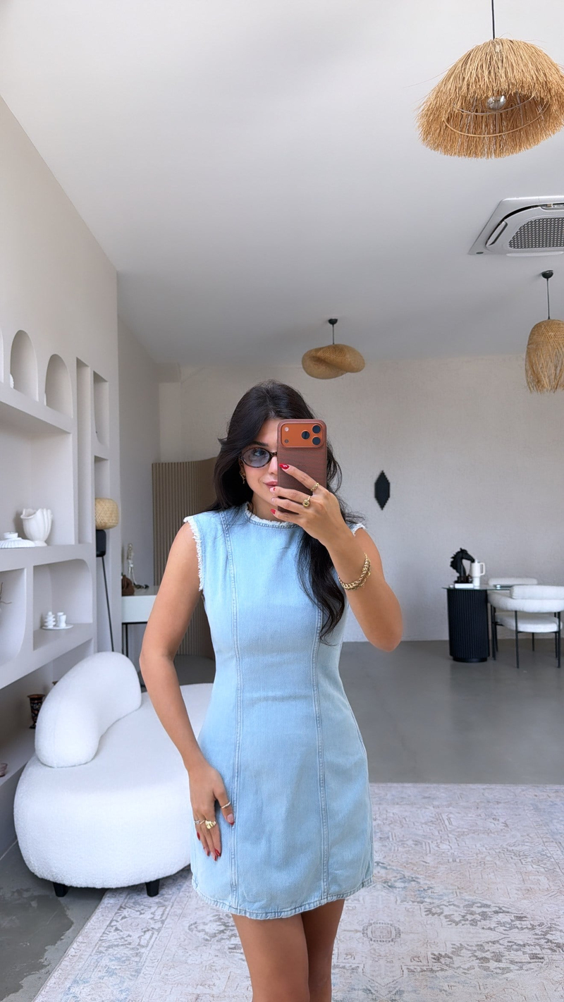 Yıkamalı Denim Cs Orijinal Elbise