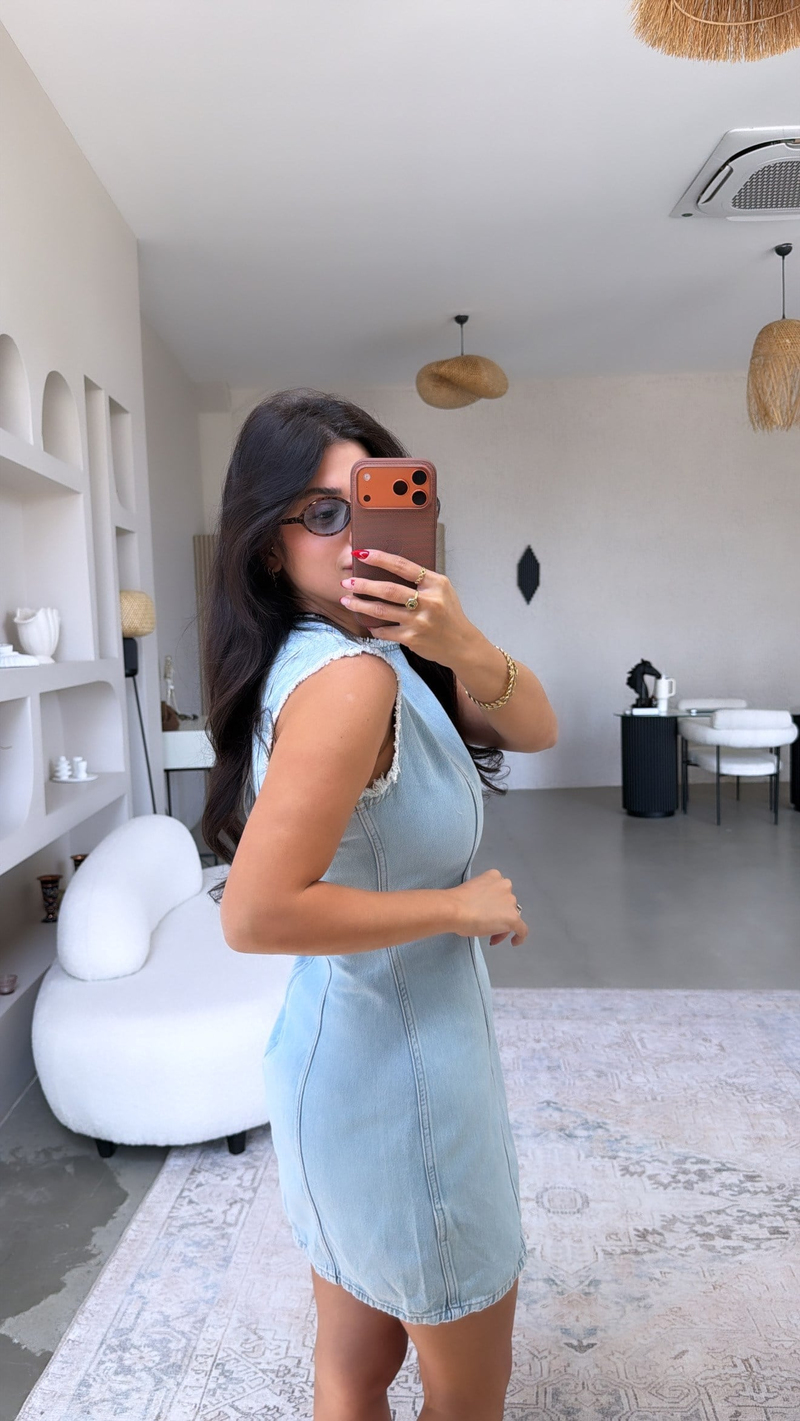 Yıkamalı Denim Cs Orijinal Elbise