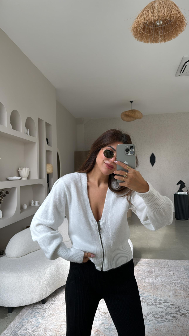 Yumoş Twst Fermuarlı Hırka