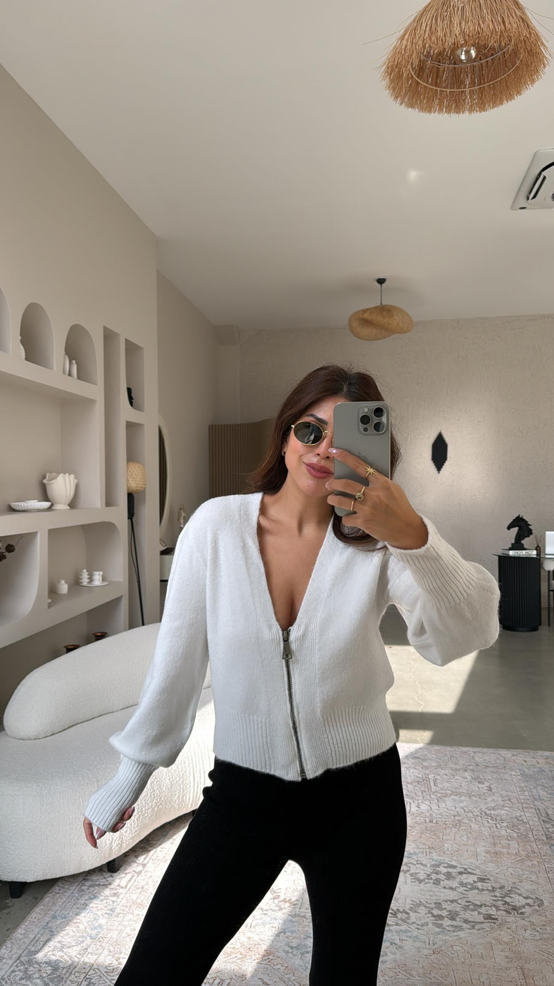 Yumoş Twst Fermuarlı Hırka