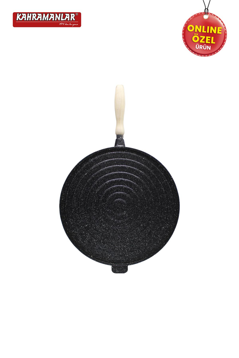 Kahramanlar36 CM Çok Amaçlı Çift Taraflı Döküm Tava8023