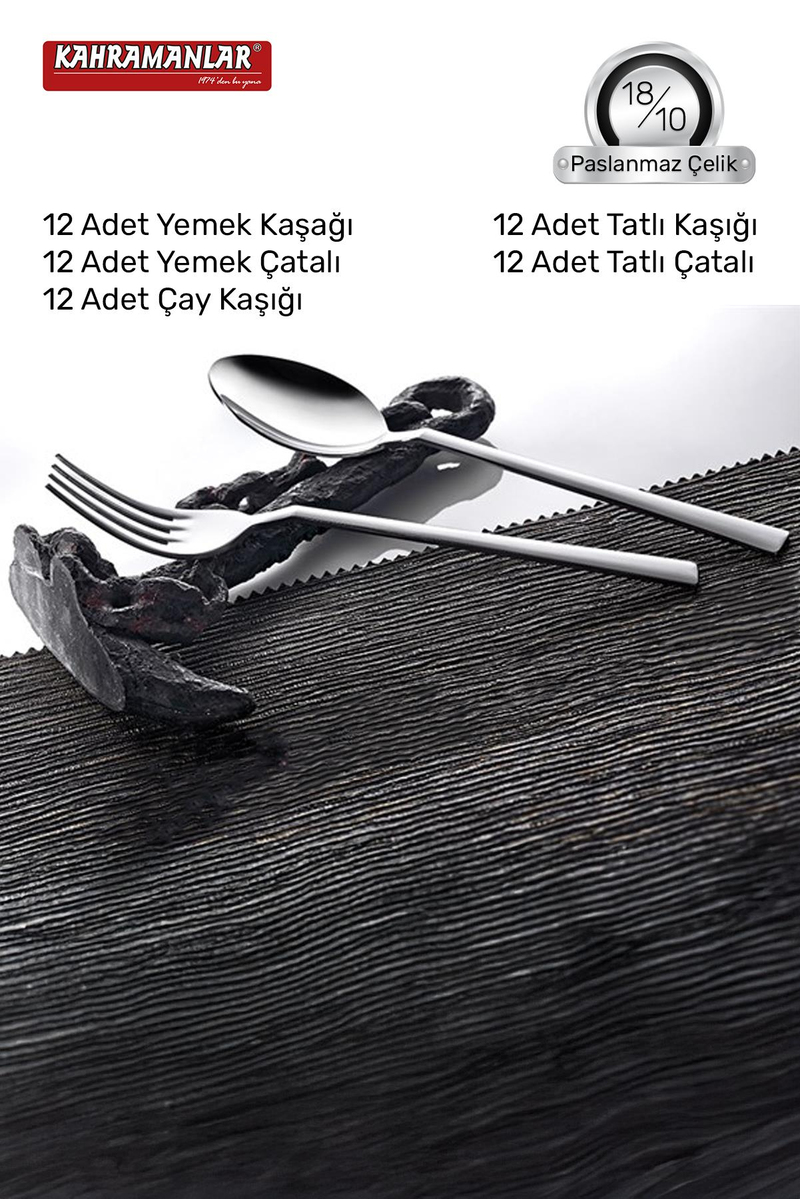 KahramanlarEge 60 Parça Çatal Kaşık Takımı4090