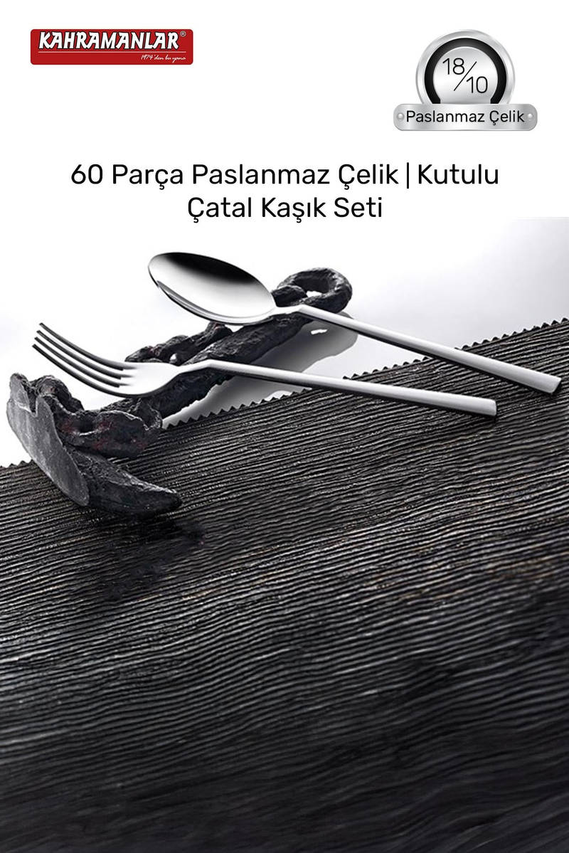 KahramanlarEge 60 Parça Çatal Kaşık Takımı4090