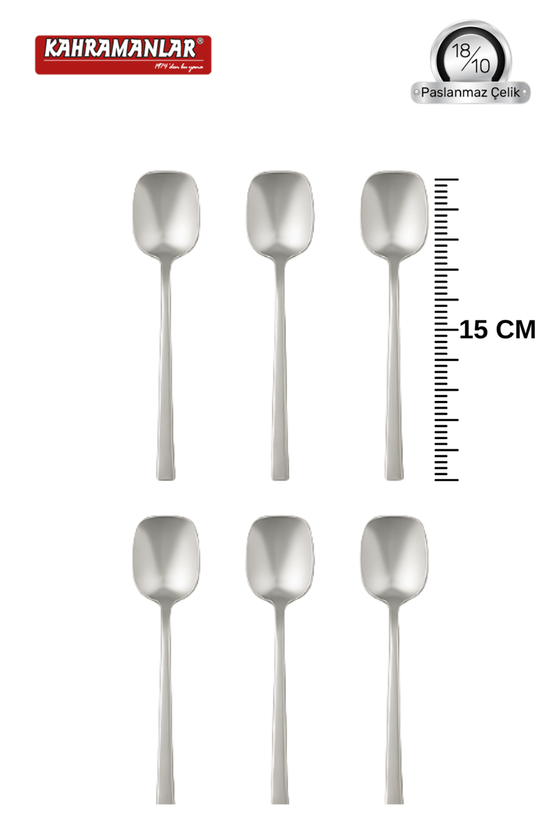 KahramanlarFlora 6'lı Dondurma Pasta Tatlı Kaşığı4353