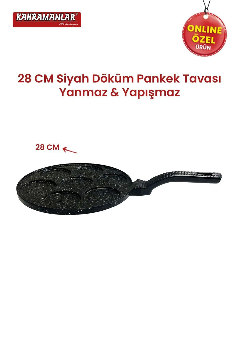KahramanlarHelegra Döküm Siyah Pankek Tavası8022