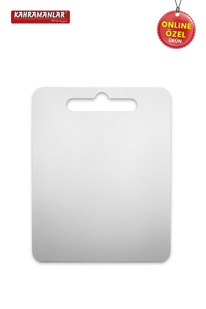 KahramanlarKesme Panosu Paslanmaz Çelik Kesme Tahtası 33x25 CM8697418724173