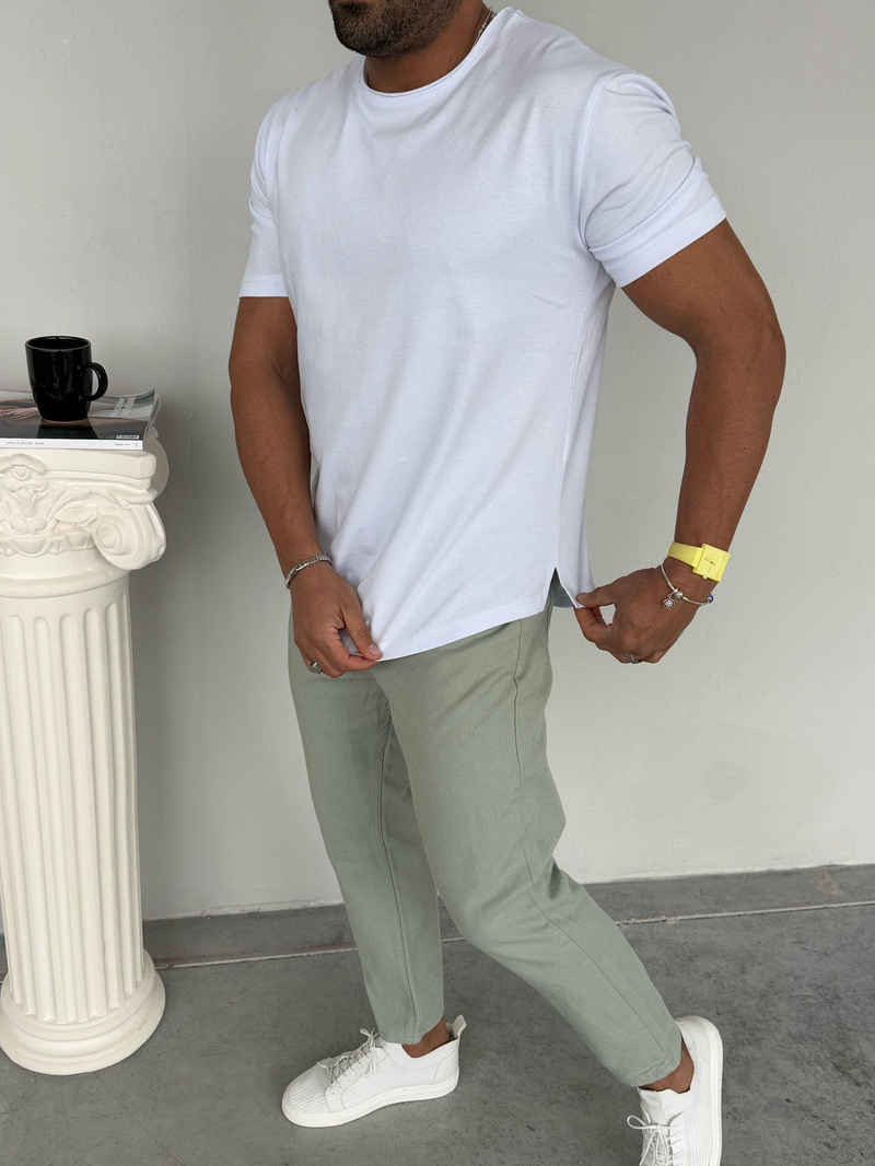 Basınç Bro T-Shirt Beyaz